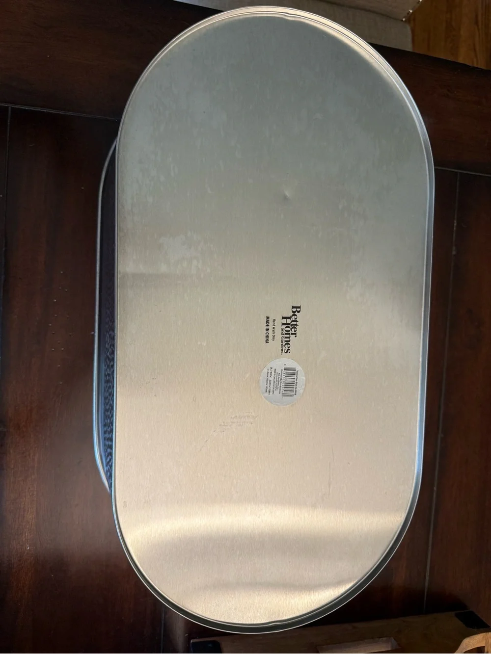 Better Homes & Gardens Stainless Steel Hammered Oval Tub